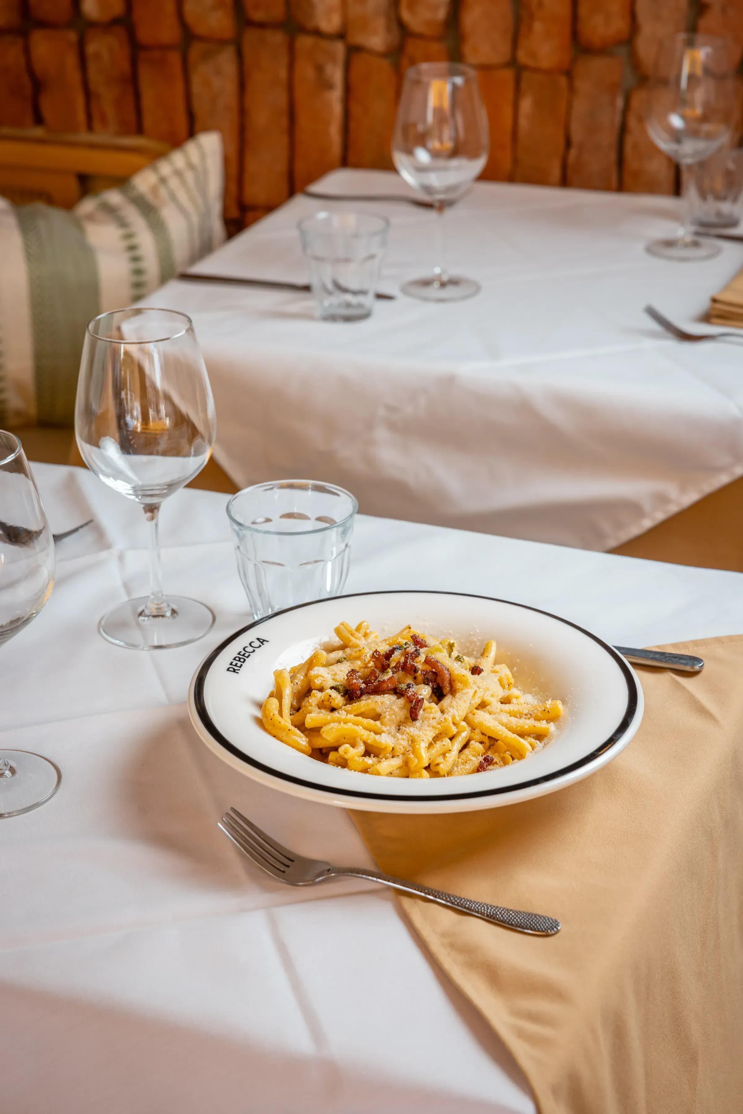Casarecce carbonara