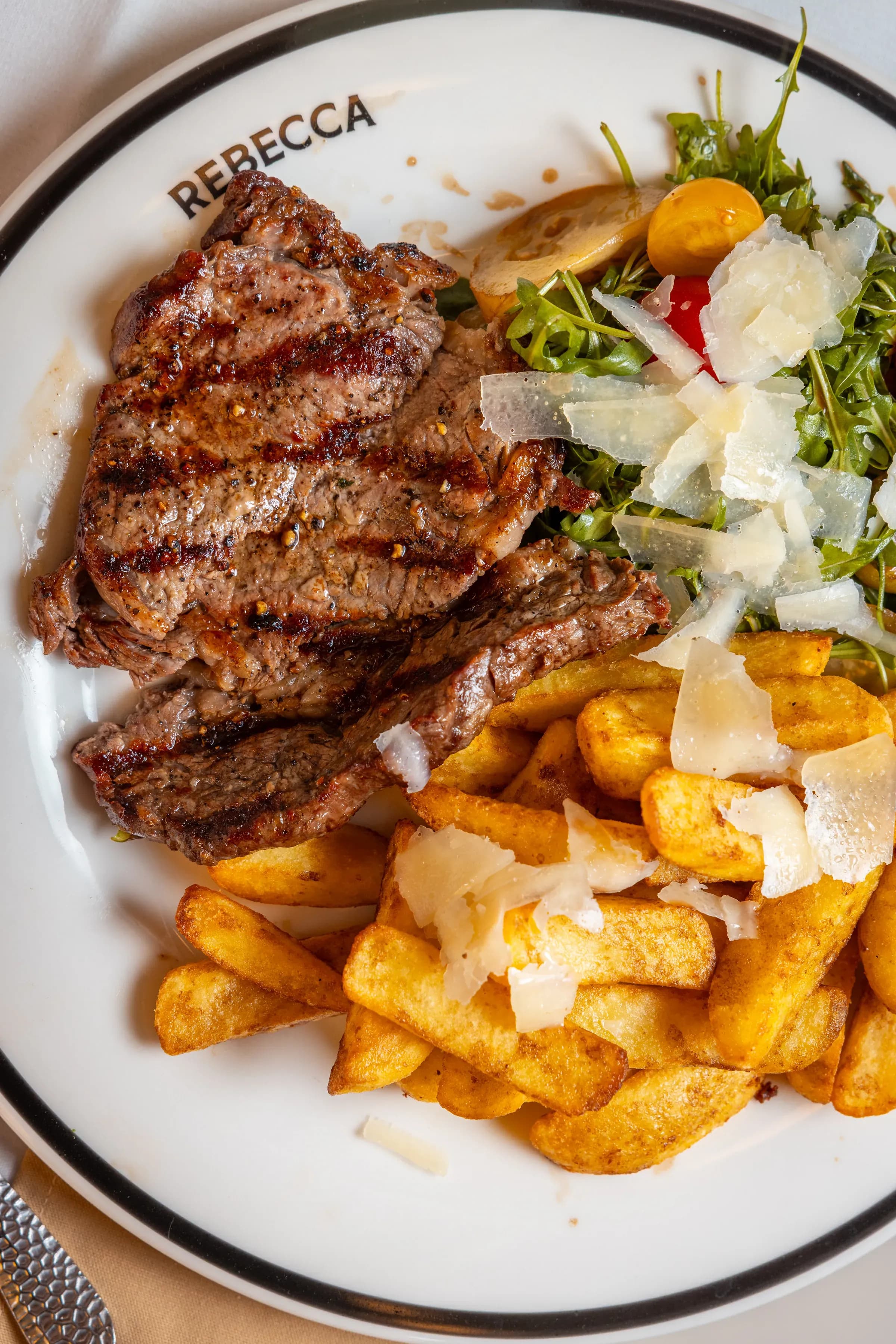 Tagliata di manzo with frites